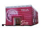 10x7 meters big red pvc inflatable cube tent with logo completely digital printed