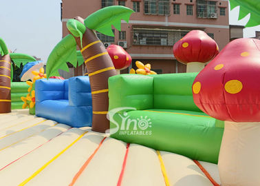 10x10m sea beach fun kids N adults giant inflatable amusement park with big chairs