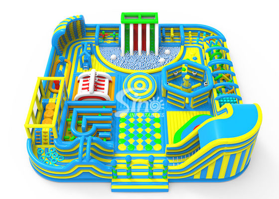 35x35m il parco a tema gonfiabile del più grande campo da giuoco dell'interno per il parco di divertimenti degli adulti dei bambini N